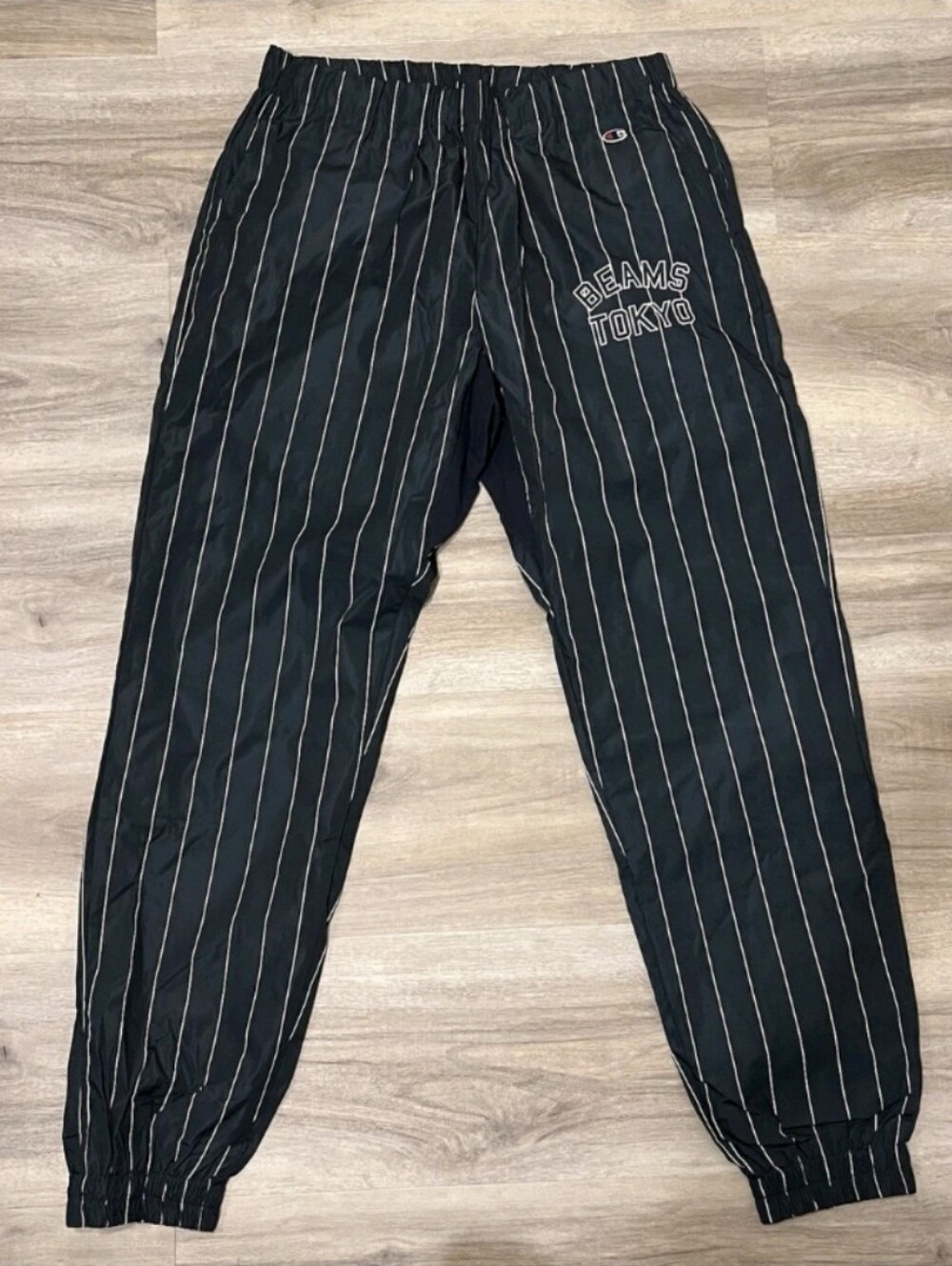 Mens Champion x BEAMS TOKYO Pinstripe Track Pants